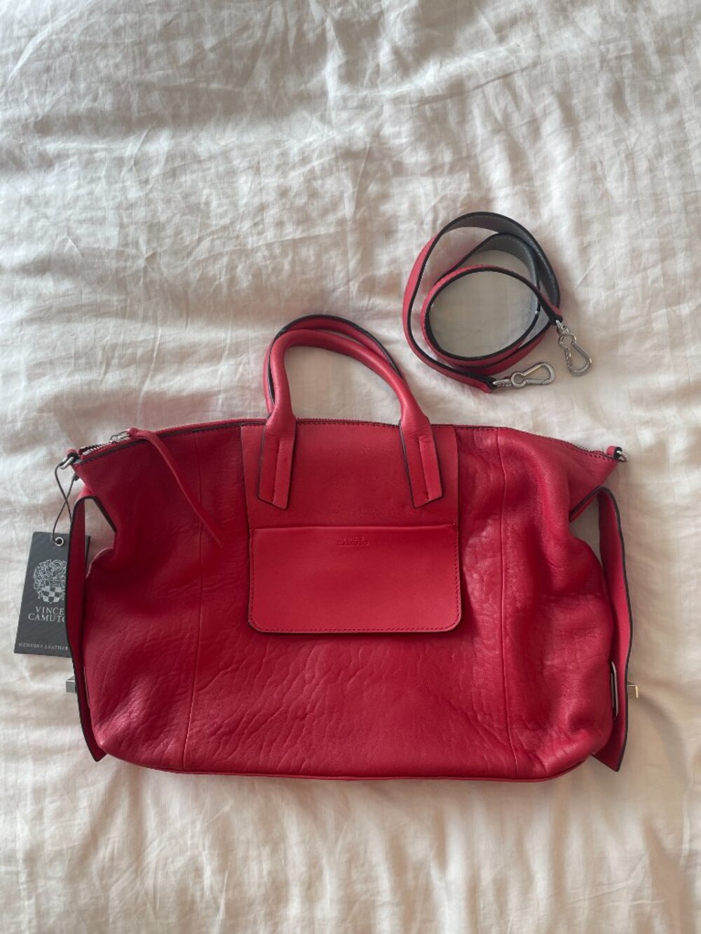 Vince Camuto Bold Red Tote Bag